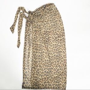 Express Leopard Print Wrap Sarong / Cover